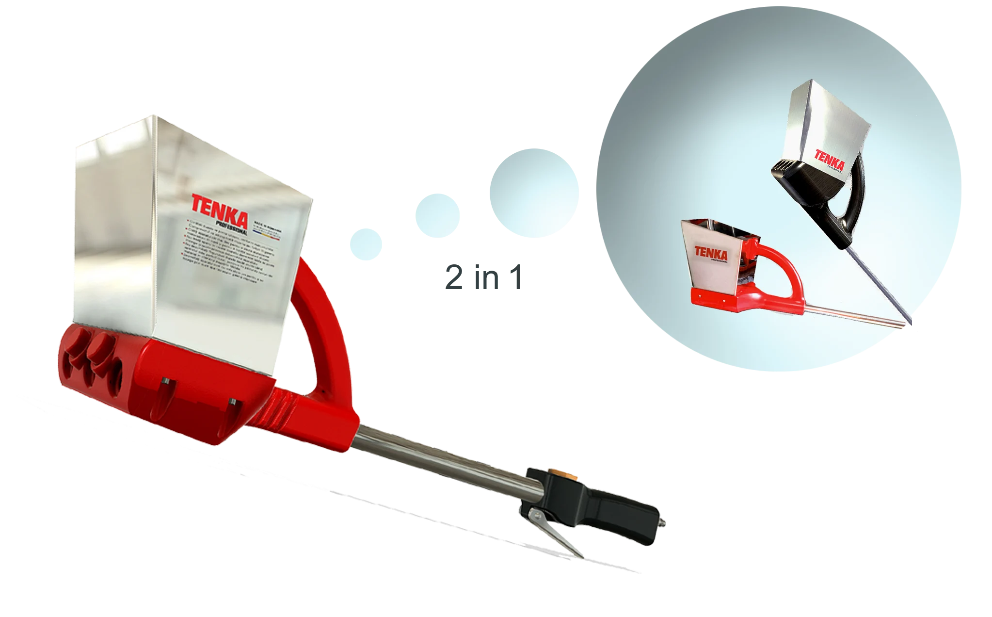 Pistol de tencuit tenka - masina de tencuit universala - tavane si pereti